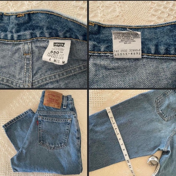 TRUE VINTAGE Levi’s 550 Jeans - Picture 4 of 4
